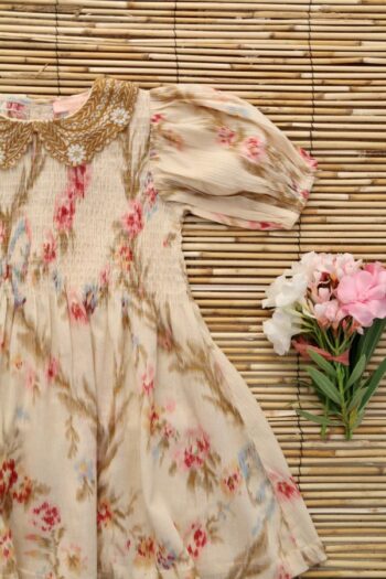 Bonjour Diary Antoinette Print Tunic balloon sleeves