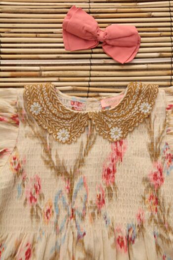 Bonjour Diary Antoinette Print Tunic lace collar