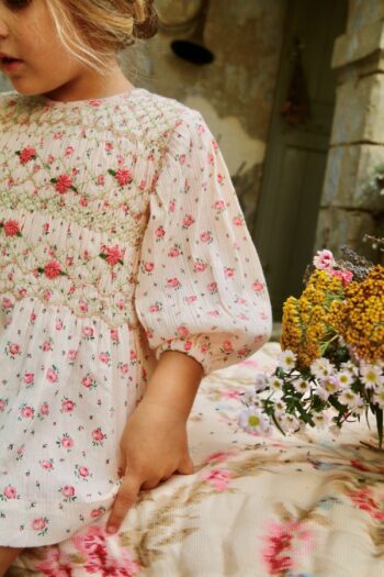 Alternative view of Bonjour Diary Smocked Blouse, Rosa Bloom