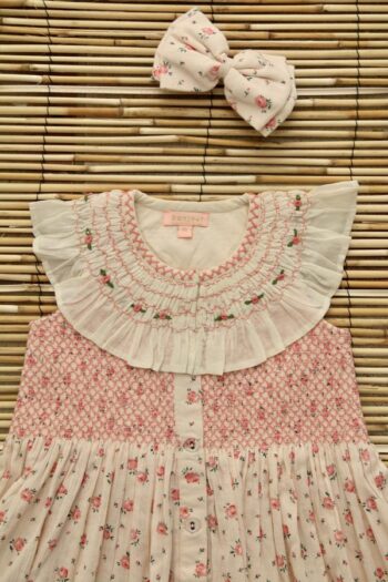 Bonjour Diary Tunic & Barrette Bow Rosa Bloom top