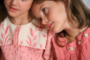 Bonjour Diary Tunique with Embroidery Rose Bloom Collar