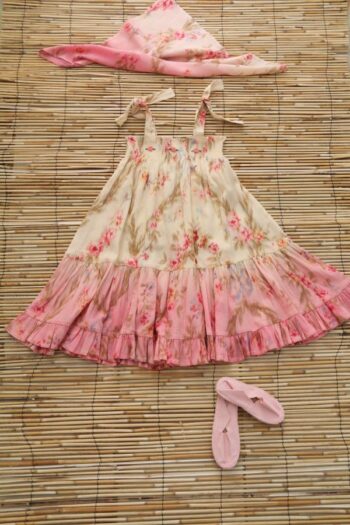 Bonjour diary☆Ibiza Dress Antoinette☆6y BONJOUR DIARY IBIZA DRESS / ANTOINETTE PIQUE - Milk + Bots