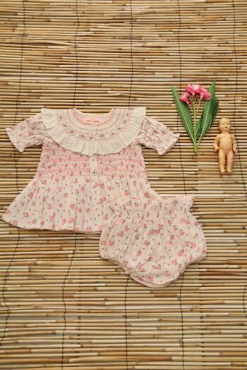 Bonjour Rosa Bloom Baby Blouse & Bloomers
