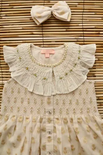 Bonjour Tunique Golden Flowers with bow