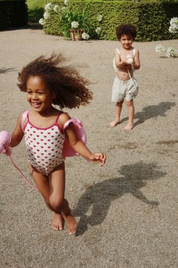 Konges Slojd Bowie Swimsuit Coeur Sangria - Little french Heart