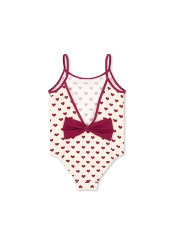 Konges Slojd Bowie Swimsuit Coeur Sangria - Little french Heart