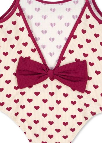 Konges Slojd Bowie Swimsuit Coeur Sangria - Little french Heart