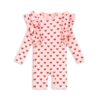 Konges Slojd Manuca Frill Onesie GRS - Little french Heart