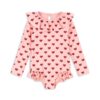 Konges Slojd Manuca LS Swimsuit GRS ~ Amour Pink - Little french Heart