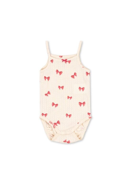 Konges Slojd Minnie Strap Body GOTS ~ Rosia Bow - Little french Heart