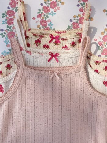 Konges Slojd Minnie Strap Body GOTS ~ Rosie Sorbet - Little french Heart