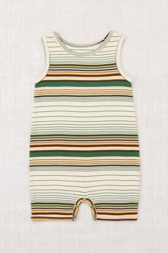 Baby Tank Romper - Lawn Patio Stripe_1