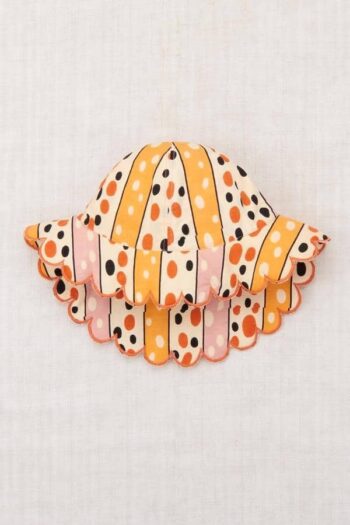 Holiday Sunhat - Frangipani Polka-Stripe_1