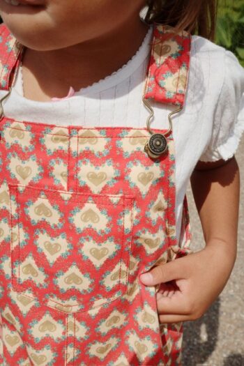 Konges Slojd Frankie Overall Dress, Organic (S8) 10 Konges Frankie Overall Dress on girl print