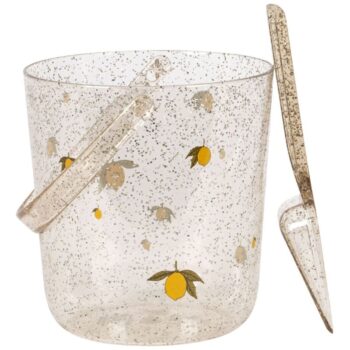 Konges Glitter Bucket and Spade Lemon
