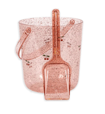 Konges Slojd Glitter Bucket & Spade Cherry