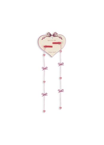 Konges Slojd 2 Pack Pearly Tassel Hair Clip - Pink Bow