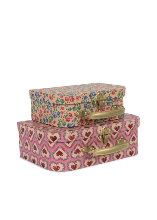 Konges Slojd 2 pack suitcase Rose for storage and decoration