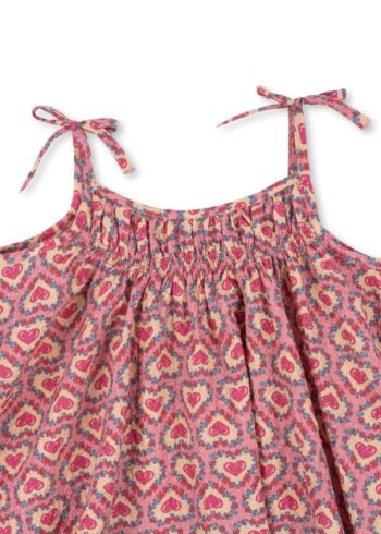 Konges Vivian Strap Dress rose felice print