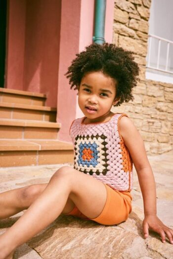 Misha & Puff Lake House Vest Parfait kids wear