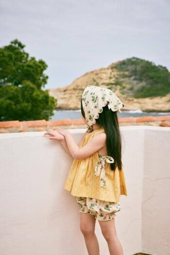 Misha & Puff Lottie Top - Golden Orche Radish Root and Bloomers String Windowbox side view