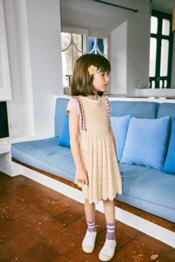 Misha & Puff Louisa Pinafore Bisque front