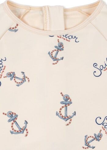 Konges Slojd Aster Onesie ~ Rock My Boat UPF +50 6 Konges Aster Onesie Print