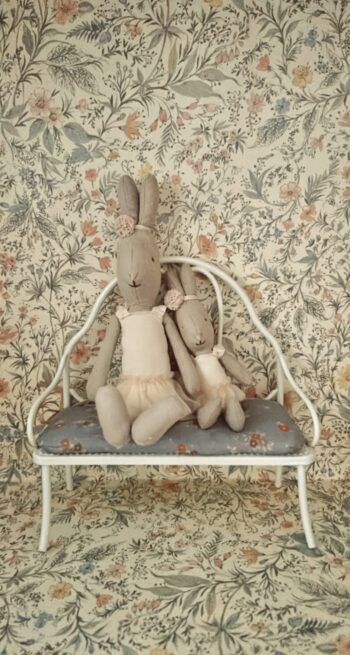 Maileg Rabbit Micro Ballet Suit and Skirt Cream 5 Maileg Rabbit Micro Ballet Suit and Skirt Rose