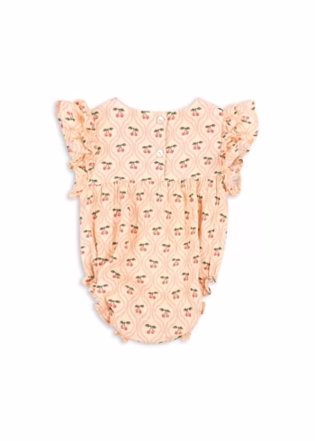 Konges Slojd Coco GOTS Romper Cherry Pink Back