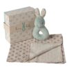 Discover the Maileg Rabbit Rattle Set Mint