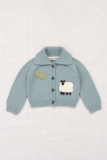 Misha & Puff Baby Meadow Motley Cardigan Overcast