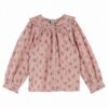 Emile et Ida Blouse Pink with Red Flowers