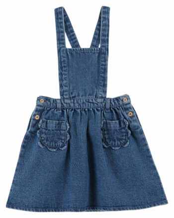 Emile et Ida Cotton Denim Apron Dress