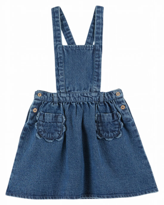 Emile et Ida Cotton Denim Apron Dress