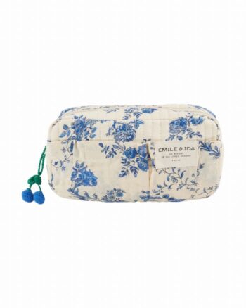 Emile et Ida Make Up Bag Blue Orchid