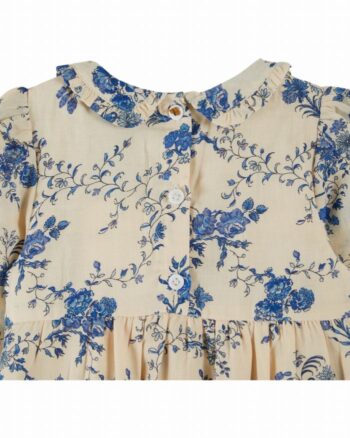 Emile et Ida Romper blue orchid collar back