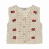 Emile et Ida Sleeveless Crocheted Cardigan