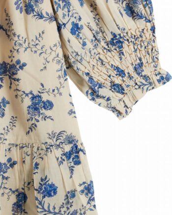 Emile et Ida Smocked Dress Blue Orchid wrist details