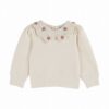 Emile et Ida Sweat Crochet Collar Cream baby