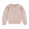 Emile et Ida Sweat with Crochet Collar Peony