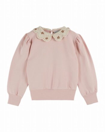 Emile et Ida Sweat with Crochet Collar Peony