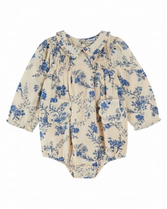 Emile et Ida romper blue orchid