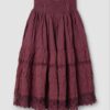 Ewa-i-Walla Haldis-skirt dark plum