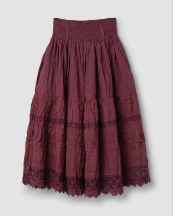 Ewa-i-Walla Haldis-skirt dark plum back