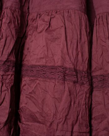 Ewa-i-Walla Haldis-skirt dark plum lace