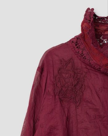 Ewa i Walla Parisa Blouse Plum Embroidery