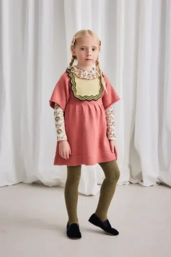 Alternative view of Misha &amp Puff Chevron Bib Dress Rosewood