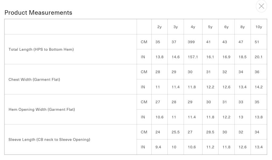 Misha & Puff Product Measurements Ivy Francis Polo