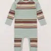 Misha & Puff Baby Jumpsuit Overcast Patio Stripe