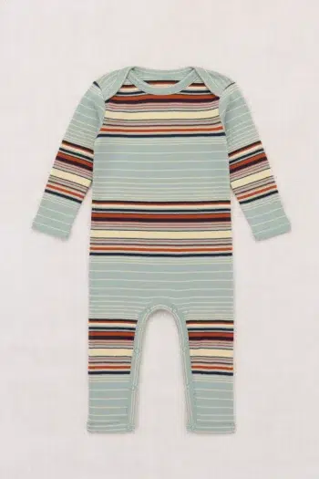 Misha & Puff Baby Jumpsuit Overcast Patio Stripe